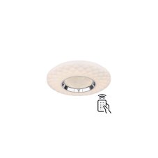 GLOBO SMART LIGHT 48006FSH-30 Magnifique stmívatelné stropní LED svítidlo 490 mm 30W / 2200lm 3000-6500K IP20 bílá s dálkovým ovládáním, starlight efekt
