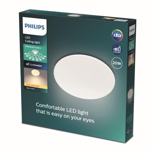 Philips 8719514335110 Moire CL200 stropní svítidlo LED D380mm 20W/2000lm 2700K bílá