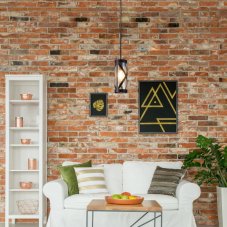 Rabalux 5338 Oberon závěsné svítidlo 100mm 1xE14 40W IP20 kávová / jantarové sklo