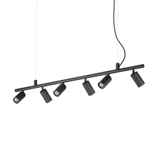 IdealLux 231396 DYNAMITE SP6 závěsné svítidlo GU10 6x28W IP20 černá