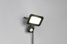 TRIO Reality R23349132 FUNCHAL vonkajšie svietidlo/reflektor so senzorom SMD LED 20W/1800lm 4000K IP44 čierna matná