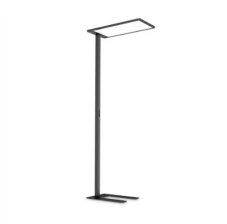 Ideal Lux 296678 COMFORT stojacia lampa so senzorom LED V1950mm 76W 10300/7550lm 3000K USB port, čierna, stmievateľné