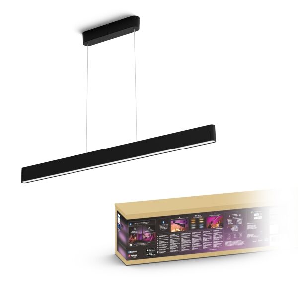 Philips Hue White and color ambiance 8719514343368 Ensis závesné svietidlo LED 2x39W/2x3000lm 2000-6500K+RGB čierna bluetooth