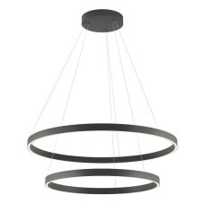 REDO 01-2897 FEBE závesné svietidlo D800mm LED 82W/5330lm 3000K čierna, switchdimmer
