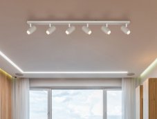 Stropné bodové svietidlo / spot 6x GU10 piesková IP20 GLOBO lighting ROBBY 57911-6DSA