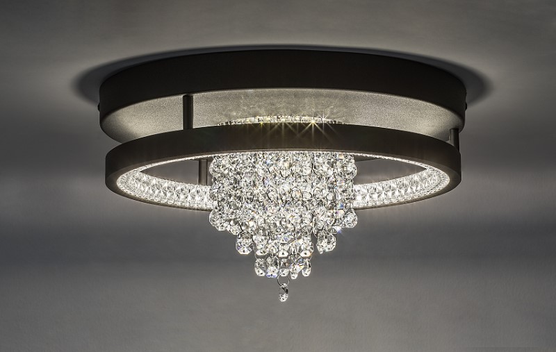 RABALUX 71352 Maribell stropní svítidlo D300mm LED 20W/2400/1000lm 3000-4000K černá, DIP switch