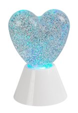 RABALUX 76040 Sparkly dekoračná lampička srdce LED 0,8W RGB biela, 3xAAA (excl.)