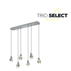 Závěsné svítidlo LED 6x 660lm 2300+3000+4000K chrom 3-krokové stmívání TRIO SELECT VERANO 354510606