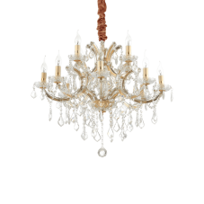 Závěsné svítidlo / Luster Ideal lux 167404 NAPOLEON SP12 ORO 12xE14 40W zlato