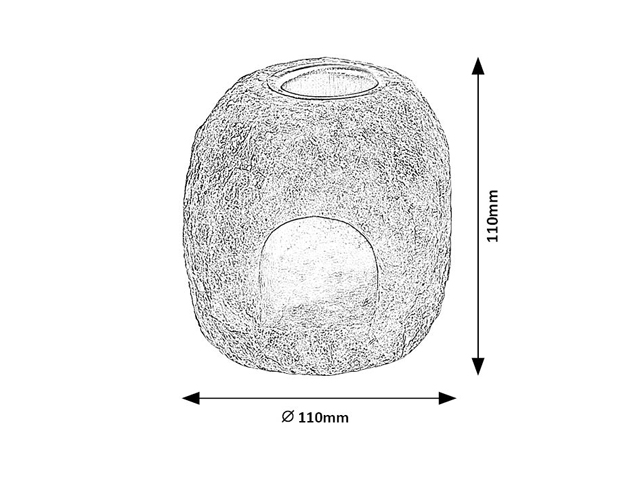 RABALUX 76024 Saltor dekoračný stojan na sviečku V110mm oranžová