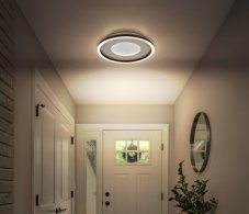 GLOBO 48904-24 WILEY stropní svítidlo D330mm LED 24W 2900/1000lm 2700+4500+6500K bílá, šedá