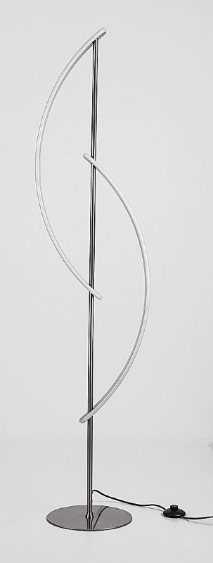 RABALUX 74197 Jarnelle stojacia lampa LED 30W/2000lm 3000K saténová chrómová, biela