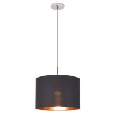 RABALUX 2541 Monica textilní závěsné svítidlo E27 60W šedé/chróm