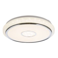 GLOBO 48389-40 DANI stropní svítidlo LED D500mm 40W/3100lm 3000-6500K bílá, chrom, opál, stmívatelné, dálkové ovládaní, starlight efekt, krištálový efekt