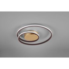 TRIO R62911124 ZIBAL stropné svietidlo LED D390mm 22W/2200lm 3000K, hrdzavá, switchDimmer