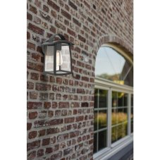 LUTEC 5273603012 KELSEY exteriérové ​​nástěnné svítidlo E27 40W IP44 E27 matná černá