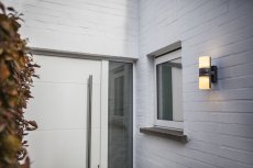 LUTEC 5198102118 CYRA nástenné LED svietidlo 16,5W 3000K IP54 tmavá šedá so senzorom
