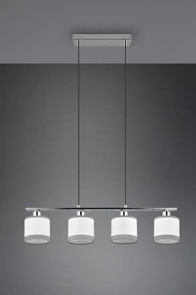 TRIO Reality R31554006 DAVOS závěsné svítidlo 4xE14 chromová, bílá