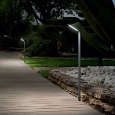 Ideal lux 326733 OUTDOOR AGOS vonkajšie stojanové svietidlo/stĺpik LED V800mm 6,5W 670/560lm 3000K IP54 čierna