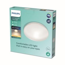Philips Canopus LED CL259 Stropné svítidlo do koupelny kruhové 17W/1500lm 320mm 2700K IP44 bílá