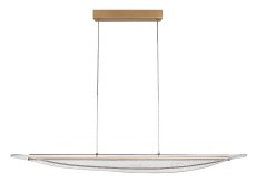 RABALUX 72413 Zofrael závesné svietidlo LED 32W/4050/2450lm 3000K zlatá, priehľadná