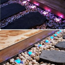 Immax 07905L NEO LITE ESTRELAS Smart vonkajšie solárne svietidlo do zeme LED 2W/120lm, čierna, RGB, IP65