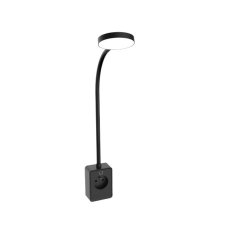 RABALUX 71283 Tivro E nástenné svietidlo so zásuvkou FR LED 4W/420/320lm 3000+4000+6000K čierna, biela,