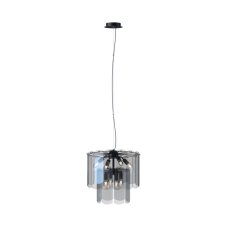 Závěsné svítidlo 8x E14 černá chromová Zuma Line NIRA MD3523-8M-EBCN