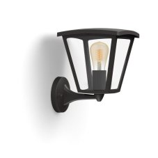 Philips HUE White INARA nástěnné eteriérové svítidlo LED E27 7W 550lm 2100K IP44 černé