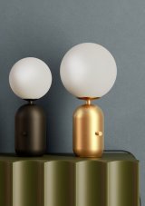 REDO 01-2932 HELIOS stolní lampička V400mm 1xE27 černá, bílá