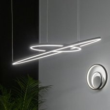 Ideal Lux 304472 ORACLE SLIM závesné svietidlo LED D1500mm 89W 9650/5000lm 4000K čierna