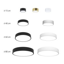 Immax 07024L-15BD NEO RONDATE stropné svietidlo LED D150mm 12W/840lm 2700-6500K biela, diaľkové ovládanie, 2-set