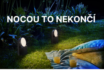 Nocou to nekončí: využite extra 10 % zľavu na vonkajšie osvetlenie značky Philips a TRIO.