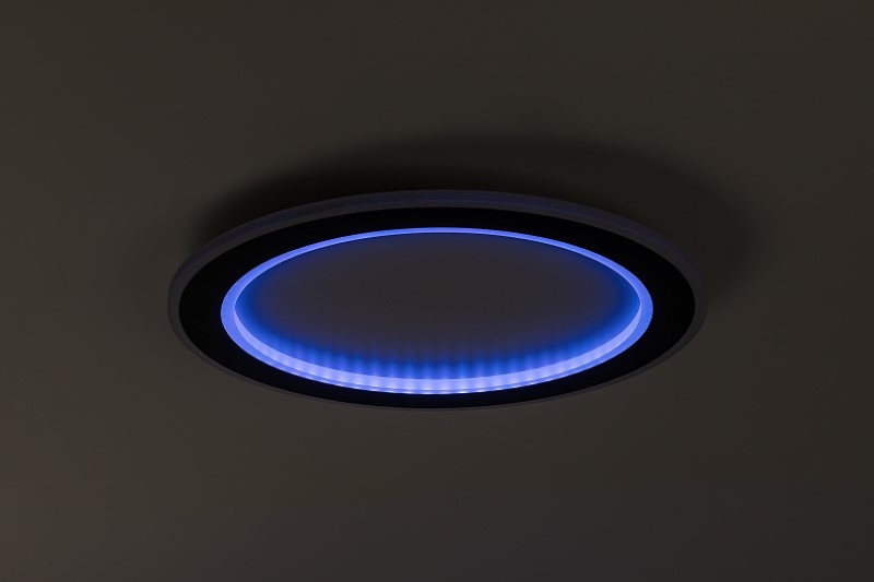 RABALUX 71406 Golwen stropní svítidlo D450mm LED 22W/1550lm 3000-6500K černá, bílá, stmívatelné, dálkový ovladač