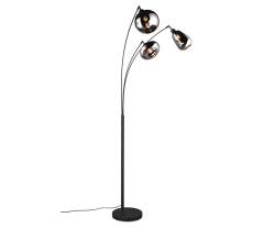 TRIO 417000332 LUMINA stojací lampa 3xE14 V2000mm černá matná, chromová
