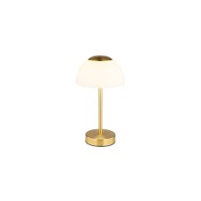 Dotyková stolná lampa LED 2700 / 4000 / 6500K mosadzná, opálová IP20 GLOBO lighting SARIMA 21014M bez adaptéra, USB kábel, vrátane batérie