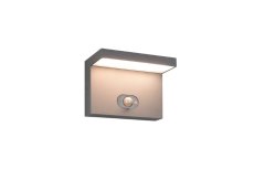 TRIO 253569142 BLYDE solárne nástenné svietidlo so senzorom SMD LED 5W/700lm 2300-4000K IP65 antracitová