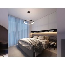 LED2 3271853 BELLA SLIM P závesné svietidlo LED D480mm 38W/2660lm 3000K/4000K čierna