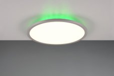 TRIO 641710287 YUMA stropní svítidlo SMD LED D400mm 20W/2250lm 3000-6500K titanová, bílá, stmívatelné, dálkový ovladač, RGBW podsvietenie