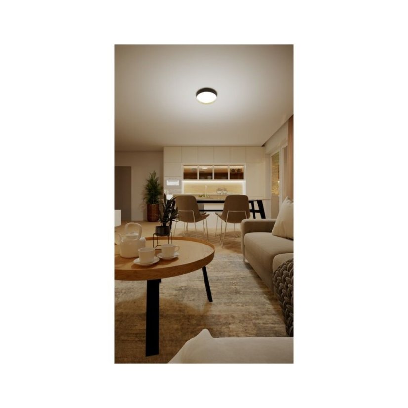 Philips 8720169301337 Hanno stropné svietidlo D384mm LED 24W/2700lm 2700K čierna, zlatá, SceneSwitch