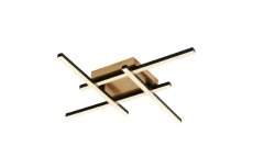 RABALUX 71398 Demir stropné svietidlo LED 24W/1880lm 4000K čierna, zlatá, biela