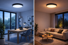 Philips HUE LED White Ambiance 41161/30/P6 Enrave XL stropní svítidlo 48W 6100lm 2200-6500K 55,1cm černé stmívatelné BlueTooth + HUE Switch