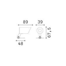 Ideal lux 331355 KOALA vonkajšie bodové svietidlo/reflektor LED 3W 250/210lm 3000K IP65 čierna