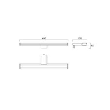 Sylvania 0043213 kúpeľňové nástenné svietidlo SYLMIRROR LED SLIM IP44 NW