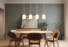 Závěsné svítidlo 4x E27 písková, opálová IP20 GLOBO lighting TRENT 54114-4H