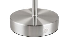 TRIO Reality R59151107 JEFF dotyková stolní lampička SMD LED 1,5W/120lm 3000K nikl matná, černá, nabíjecí baterie, USB-C port