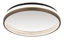 GLOBO 67179D DELLA stropní svítidlo D397mm LED 40W 4400/1790lm 3000+4000+6000K černá, šedá, křišťálový efekt