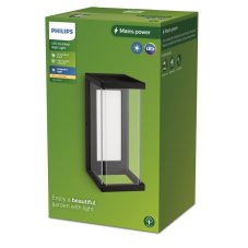 Philips 8720169266797 Outdoor Ulyzo venkovní nástěnné svítidlo LED 12W/1500lm 2700K IP44 černá
