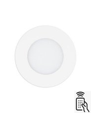 Eglo 98212 FUEVA-A Zápustné stropní svítidlo LED 5W 2765K bílá + dálkový ovladač