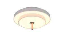 TRIO 640210176 KEATON stropní svítidlo D400mm SMD LED 34,5W/4000lm 2300+3000+4000K světle šedá, switchdimmer